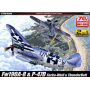 Academy 12513 Сборная модель самолета P-47D & FW190A-8 "Annv.70 Normandy Invasion 1944" (1:72)